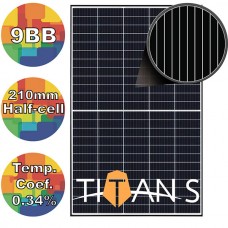 ⚡Солнечная батарея 400Вт моно, RSM40-8-400M Risen 9BB TITAN S BLACK FRAME (solar-722)