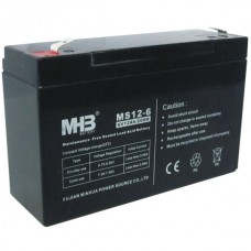 Aккумулятор AGM 12Ач 6В, необслуживаемый герметичный, модель MS12-6, MHB battery Aккумулятор AGM 12Ач 6В, необслуживаемый герметичный, модель MS12-6, MHB battery