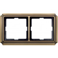 Рамка 2 поста Merten Antique. Колір Антична латунь MTN483243 Рамка 2 поста Merten Antique. Колір Антична латунь MTN483243