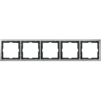 Рамка 5 постов Merten Artec Стальной MTN481546 Рамка 5 постов Merten Artec Стальной MTN481546