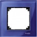 Рамка 1-постовая Merten M-Elegance Стекло Сапфир MTN4010-3278 