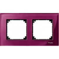 Рамка 2-постовая Merten M-Elegance Стекло Рубин MTN4020-3206 Рамка 2-постовая Merten M-Elegance Стекло Рубин MTN4020-3206