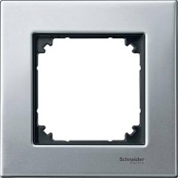 Рамка 1-постовая Merten M-Elegance Металл Платина-серебро MTN403160 Рамка 1-постовая Merten M-Elegance Металл Платина-серебро MTN403160