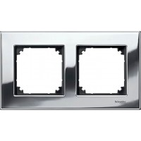 Рамка 2-постова Merten M-Elegance дерево. Колір Хром MTN403239 Рамка 2-постова Merten M-Elegance дерево. Колір Хром MTN403239