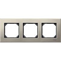 Рамка 3-постовая Merten M-Elegance Металл Титан MTN403305 Рамка 3-постовая Merten M-Elegance Металл Титан MTN403305