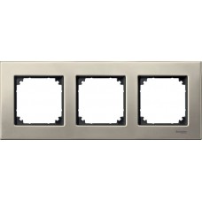 Рамка 3-постовая Merten M-Elegance Металл Титан MTN403305 Рамка 3-постовая Merten M-Elegance Металл Титан MTN403305