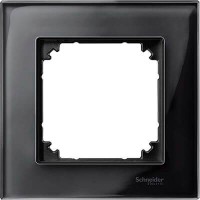 Рамка 1-постовая Merten M-Elegance Стекло. Цвет Оникс (MTN404103)