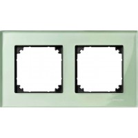Рамка 2-постовая Merten M-Elegance Стекло Изумруд MTN404204 Рамка 2-постовая Merten M-Elegance Стекло Изумруд MTN404204