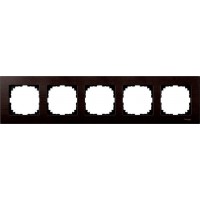 Рамка 5-постовая Merten M-Elegance Дерево Венге MTN4055-3471 Рамка 5-постовая Merten M-Elegance Дерево Венге MTN4055-3471