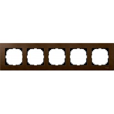 Рамка 5-постовая Merten M-Elegance Дерево. Цвет Орех (MTN4055-3473)