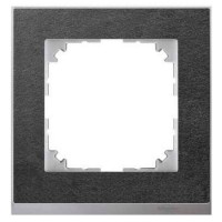 Рамка 1-постовая Merten M-Pure Decor Сланец/ алюминия MTN4010-3669 Рамка 1-постовая Merten M-Pure Decor Сланец/ алюминия MTN4010-3669