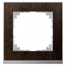 1-постовая рамка Merten M-Pure Decor венге/алюминий (MTN4010-3671)