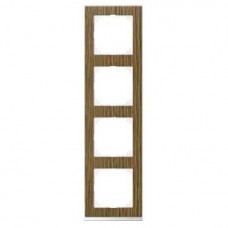 Рамка 4-постовая Merten M-Pure Decor Дуб/Брил. белый MTN4040-3674 