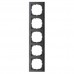 Рамка 5-постовая Merten M-Pure Антрацит MTN4050-3614 