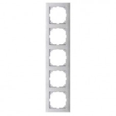 5-постовая рамка Merten M-Pure алюминий (MTN4050-3660)