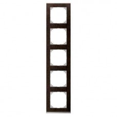 Рамка 5-постовая Merten M-Pure Decor Венге/ алюминия MTN4050-3671 