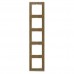Рамка 5-постовая Merten M-Pure Decor Дуб/Брил. белый MTN4050-3674 