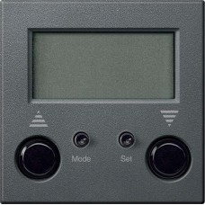 MTN586714 Таймер для жалюзі з підключенням датчика Merten System M. Колір Антрацит