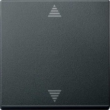 MTN586314 Кнопочный выключатель для жалюзи с функцией памяти и с подключением датчика Merten System M Антрацит