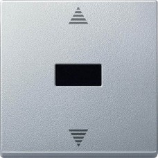 MTN586460 Кнопочный выключатель для жалюзи с ИК-приемником и подключением датчика Merten System M Алюминий