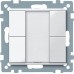 2-кнопковий вимикач KNX plus Merten System M. Колір Активний Білий MTN617225