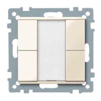 2-кнопочный выключатель KNX plus Merten System M Бежевый MTN617244