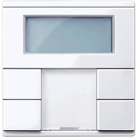 2-кнопочный выключатель с терморегулятором KNX plus Merten System M Полярно-белый MTN6212-0319 2-кнопочный выключатель с терморегулятором KNX plus Merten System M Полярно-белый MTN6212-0319