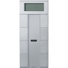 4- кнопковий вимикач з терморегулятором KNX plus Merten System M. Колір Алюміній MTN6214-0460