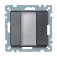 1-кнопковий вимикач KNX plus Merten System M. Колір Антрацит MTN627514
