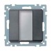 1-кнопочный выключатель KNX plus Merten System M Антрацит MTN627514