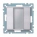 1-кнопочный выключатель KNX plus Merten System M Алюминий MTN627560
