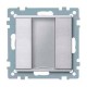 1-кнопочный выключатель KNX plus Merten System M Алюминий MTN627560