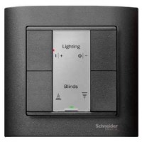 2-кнопковий вимикач KNX plus Merten System M. Колір Антрацит MTN627614 2-кнопковий вимикач KNX plus Merten System M. Колір Антрацит MTN627614