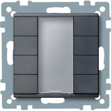 4-кнопочный выключатель KNX plus Merten System M Антрацит MTN627814