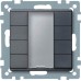 4-кнопочный выключатель KNX plus Merten System M Антрацит MTN627814