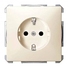 Механизм розетки с защитными шторками и заземлением Merten Shuko, 2 полюса, 16А MTN2300-4044