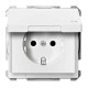 MTN2314-4019 Механізм розетки з кришкою, IP44 Merten Shuko, 2 полюса, 16А. Колір Полярно-Білий MTN2314-4019 Механізм розетки з кришкою, IP44 Merten Shuko, 2 полюса, 16А. Колір Полярно-Білий
