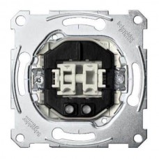 2-кнопочный механизм выключателя с замыкающим контактом и подсветкой Merten System M, 1 полюс, 10А (MTN3165-0000)