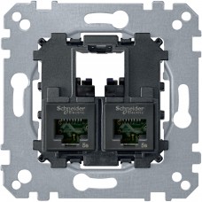 Коннектор компьютерной роезтки Merten 2xRJ45 CAT5E UTP (MTN4575-0002)