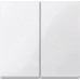 Двойная клавиша Merten System M. Цвет Полярно-белый MTN432519