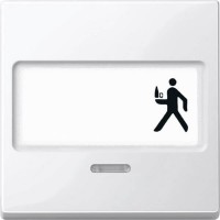 Клавіша з полем для напису та віконцем для світлової індикації Merten System M. Колір Полярно-Білий MTN434719 Клавіша з полем для напису та віконцем для світлової індикації Merten System M. Колір Полярно-Білий MTN434719