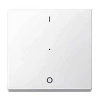 Клавиша для модуля 1-кнопочного выключателя KNX с символами I/0 Merten System M.  Полярно-белый MTN619319 