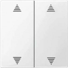 Клавиша для модуля 2-кнопочного выключателя KNX с символами вверх/вниз Merten System M.  Полярно-белый MTN619719 