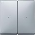 Клавиши для модуля 2-кнопочного выключателя Merten System Design.  Алюминий MTN626260 