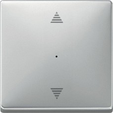 Клавіша для модуля кнопкового вимикача KNX зі стрілками "вгору/вниз" Merten System Design. Колір Сталь MTN626546 