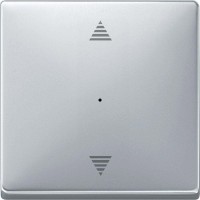 Клавіша для модуля кнопкового вимикача KNX зі стрілками "вгору/вниз" Merten System Design. Колір Алюміній MTN626560 