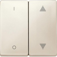Клавіша для модуля 2-кнопкового вимикача KNX з символами "I/0" та "стрілками" Merten System Design (Бежевий)