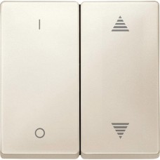 Клавіша для модуля 2-кнопкового вимикача KNX з символами "I/0" та "стрілками" Merten System Design (Бежевий)