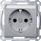 Механизм розетки с полем для надписи Merten Shuko, 2 полюса, 16А (MTN2302-0460)