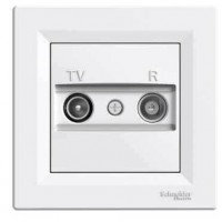 ⚡Розетка TV-R проходная 4 dB Asfora белая (EPH3300221) ⚡Розетка TV-R проходная 4 dB Asfora белая (EPH3300221)